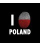 Koszulka I Love Poland Odcisk